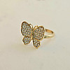 Butterfly CZ Ring - 10k Gold Ring