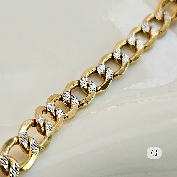 Cuban Link Chain | 10k gold Necklace with Diamond Cut - Hollow- 4.5mm