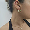 14K Gold Fancy Twist Hoop Earrings – 25mm x 27mm