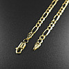 Figaro Link Chain Necklace 14k yellow Gold - Solid- 4.3mm Figaro Link Chain Necklace 14k yellow Gold - Solid- 4.3mm