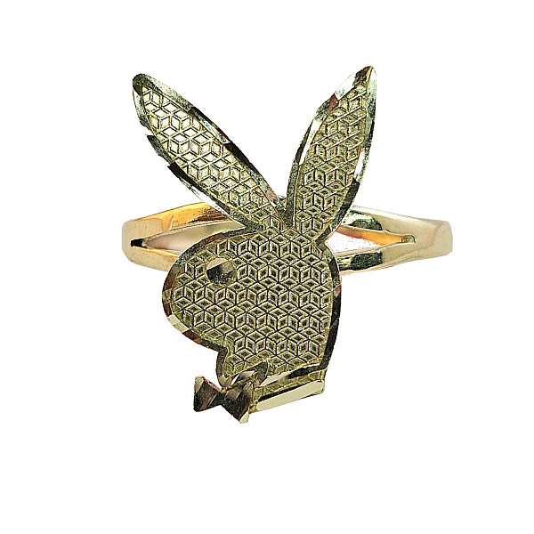 Bunny Gold Ring-10K Playboy Ring 
