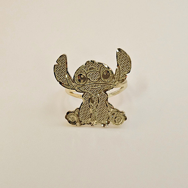 Stitch Solid 10k Gold Ring
