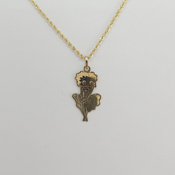 Gold Betty Boop Full Body Charm | 10k Solid Gold