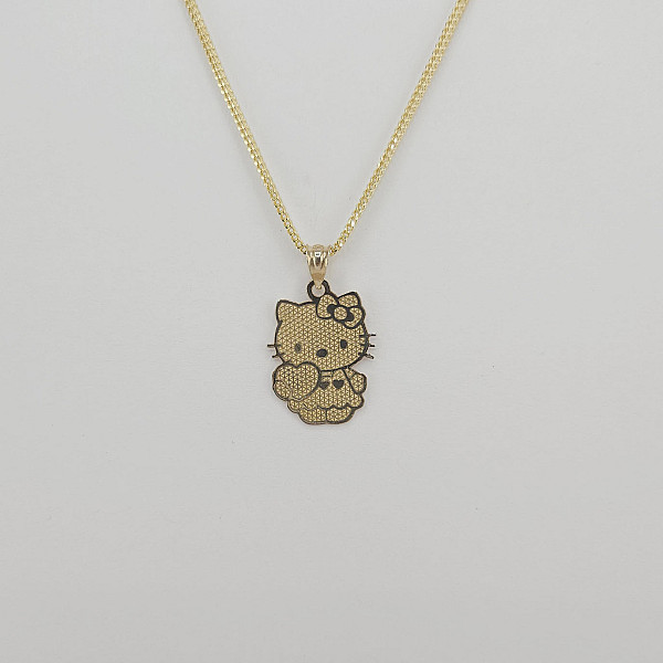 10K Gold Hello Kitty Charm – Full Body with Heart