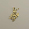 Gold Spider Hero Charm – Textured Action Pendant