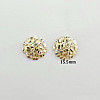 10K Gold Nugget Stud Earring for Men 