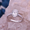 Oval Solitaire Diamond Ring 2.00ct 14K Gold
