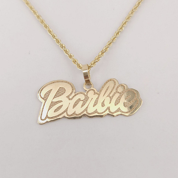 Barbie & Bratz Letter Charms – 10K Gold (Two Styles)