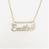 Custom Diamond-Cut Gold Name Charm - 10K 