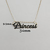 10k 14k Gold Custom Name Charm