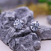 14K White Gold 1ctw Lab-Grown Diamond Stud Earrings - 4-Prong Setting