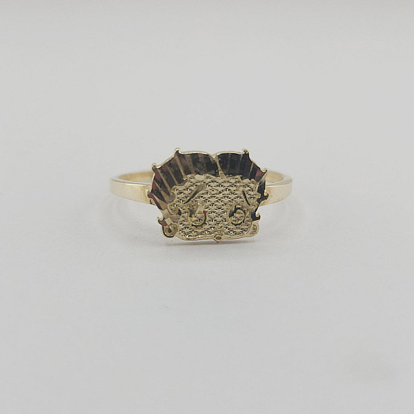 10K Gold Betty Boop Character Ring