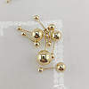 14K Gold Screw Back Ball Stud Earrings