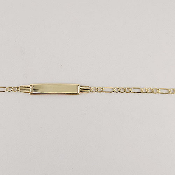 Classic Baby ID Bracelet 6" – 10K Yellow Gold 2.4