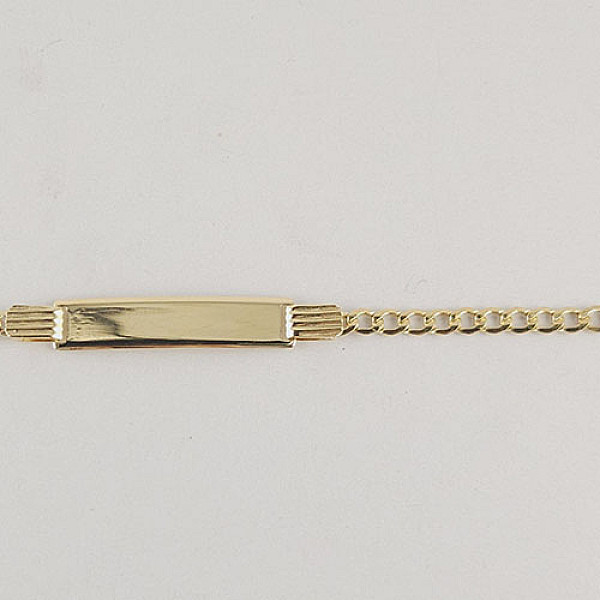 Cuban Link Baby ID Bracelet 6" – 10K Yellow Gold 2.5