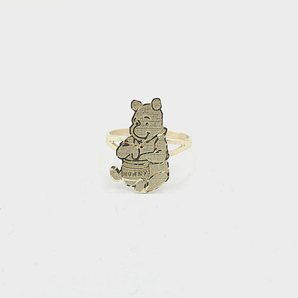 Teddy Bear Honey Ring – 10K Yellow Gold Teddy Bear Honey Ring – 10K Yellow Gold