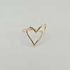 Open Heart 10K Yellow Gold Ring